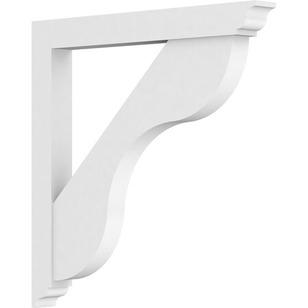 Standard Carmel Architectural Grade PVC Bracket With Traditional Ends, 3W X 30D X 30H